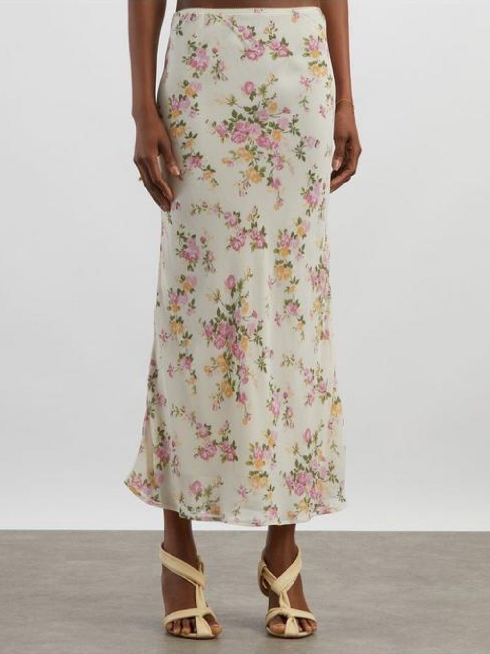 NWT Reformation Layla Midi Skirt in Posy Print Size: 6P